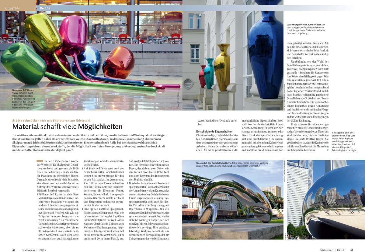 SCHMEES cast Pressebereicht Stahlreport 01 2019 SCHMEES cast Pressebereicht Stahlreport 01 2019